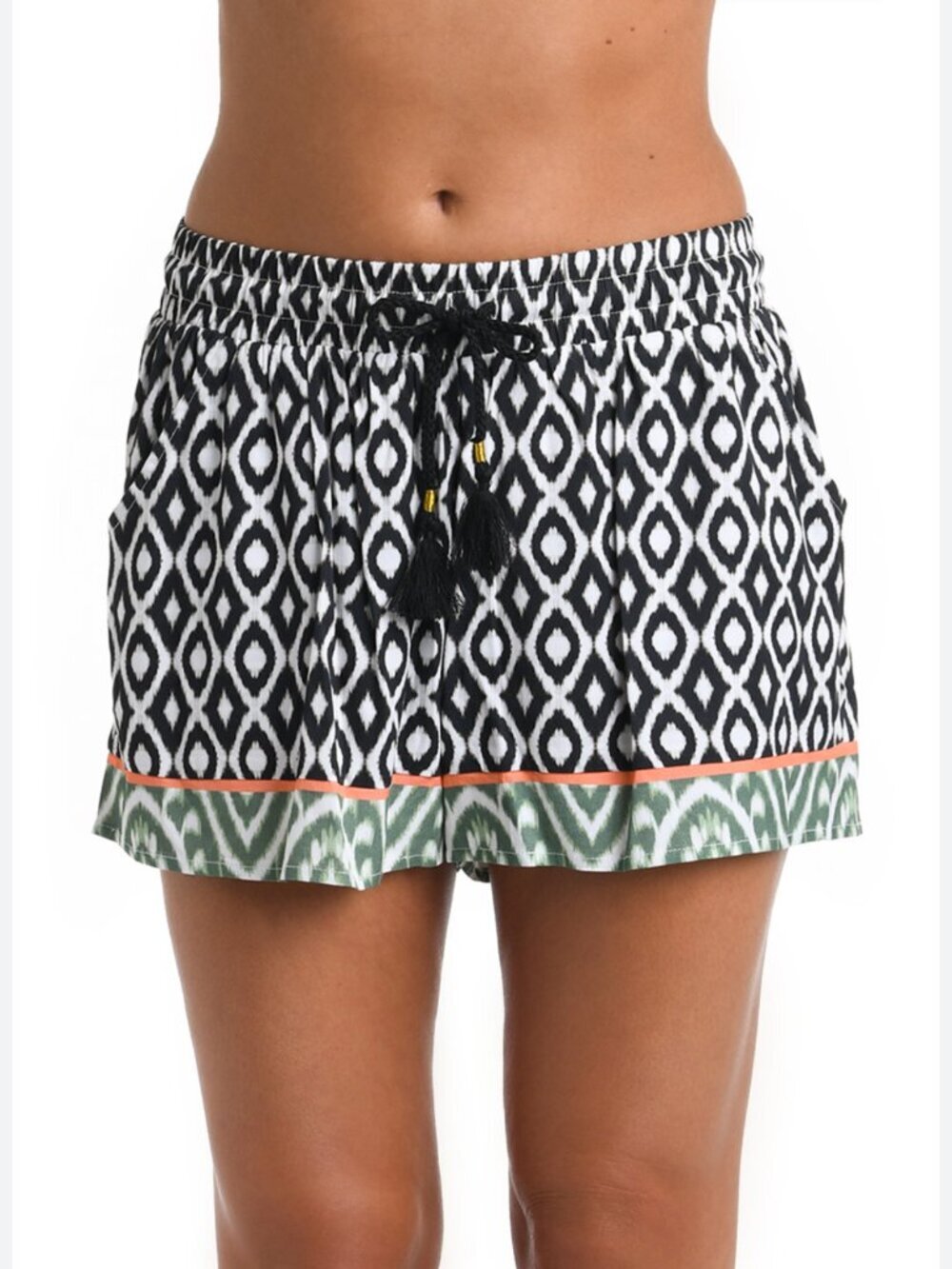 La Blanca Desert Dunes Shorts Sz Small Swim Coverup Euro Summer Resort Beachy
